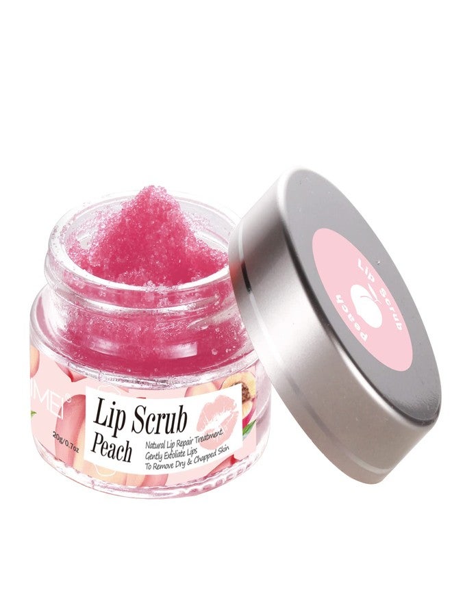 Find Back Lip Scrub Treatment, Lip Scrubs Exfoliating Moisturizer Sugar Lip Surb Cruelty-Free for Repairing Dry & Chapped & Peeling and Cracked Lips, the Best Gift for Lip Care in Autumn and Winter(Peach) - Image 1