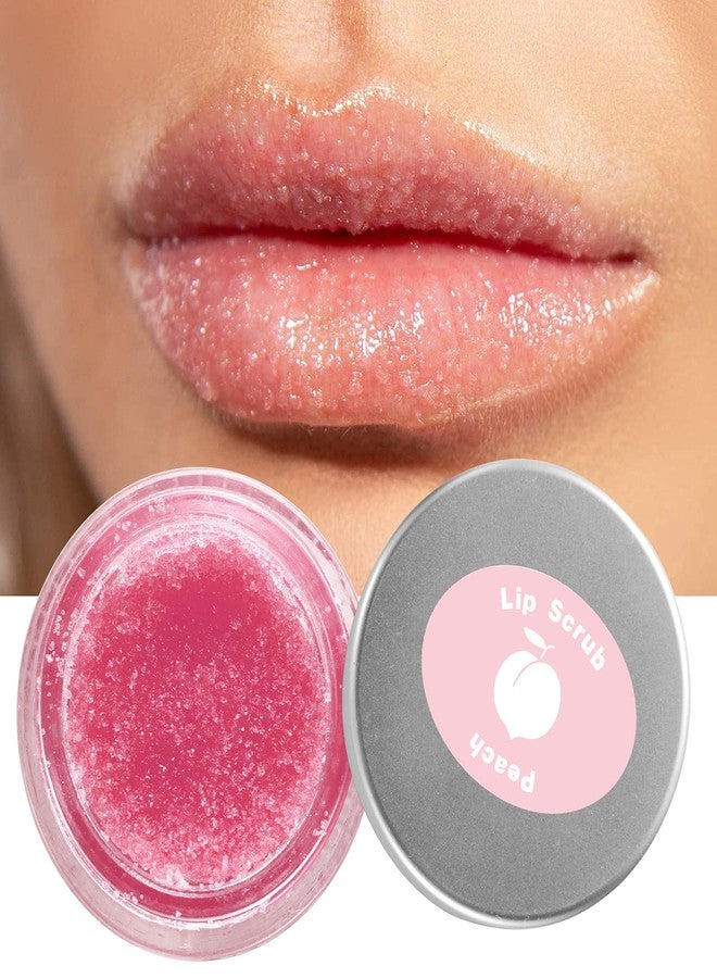 Find Back Lip Scrub Treatment, Lip Scrubs Exfoliating Moisturizer Sugar Lip Surb Cruelty-Free for Repairing Dry & Chapped & Peeling and Cracked Lips, the Best Gift for Lip Care in Autumn and Winter(Peach) - Image 2