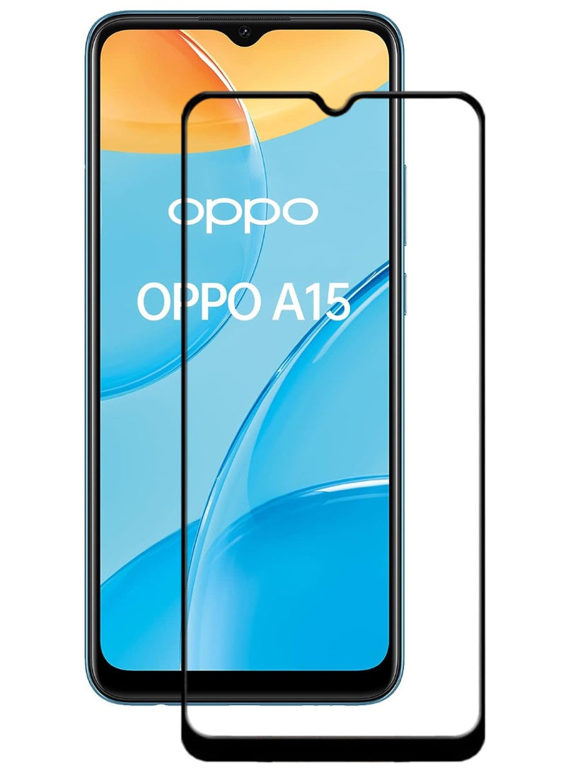 ACLIX Antistatic ESD Dustproof Premium Quality High Definition Tempered Glass Screen Protector Designed For Oppo A15 - Image 1