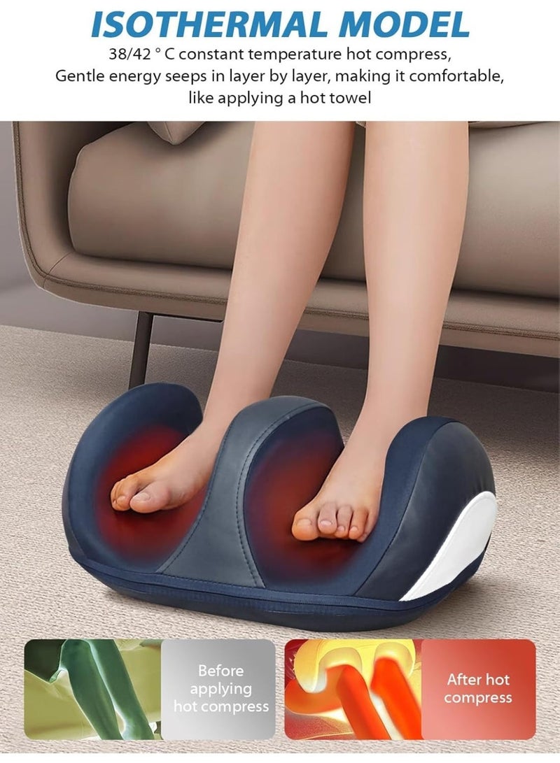 DUNISO Foot Massager with Heat, Foot and Calf Massager with Roller,Adjustable Intensity for Foot Massage,Pain Relief Promotes Blood Circulation,for Home or Office Use - Image 4