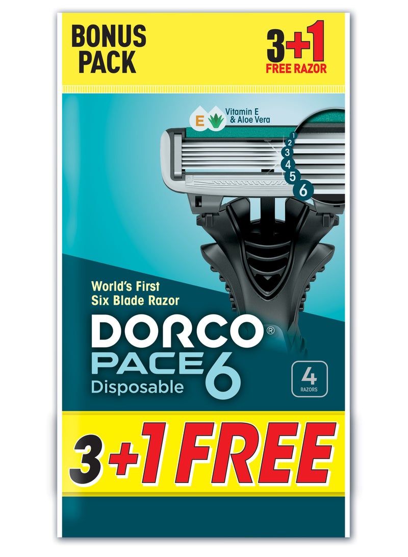 DORCO PACE 6 DISPOSABLE - 3+1 MAN