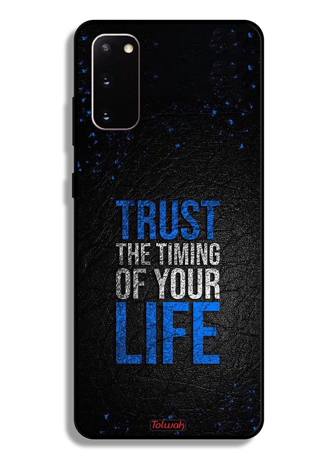 Tolwak Samsung Galaxy S20 Protective Case Cover Trust The Timing Of Your Life - Image 2
