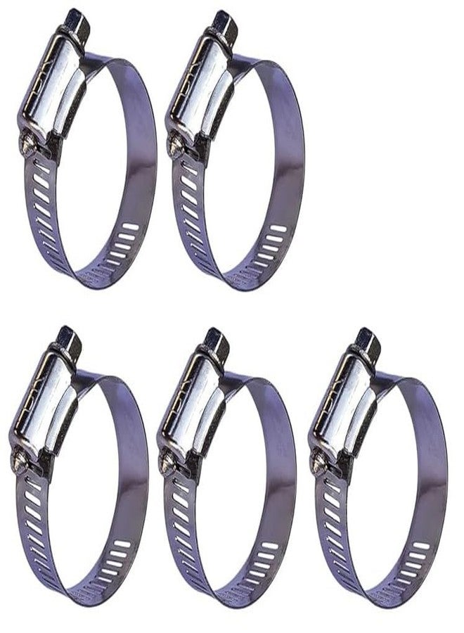 ES EKSAFAR ESEKSAFAR Alloy Stainless steel Hose clamp/Pipe clip Diameter Size adjust (5pc Hose clamp, 1.25"inch) - Image 1