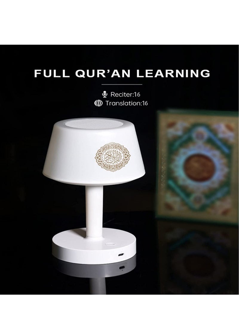 ELTRAZONE Table Lamp Quran Speaker Muslim Bluetooth Speaker,Digital Speaker with Remote&Mobile App Night Light Desk Lamp for Kids - Image 2