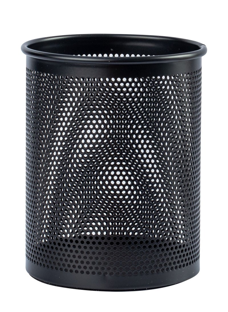 Deli 4-Piece Metal Steel Pen Holder Black - Image 2