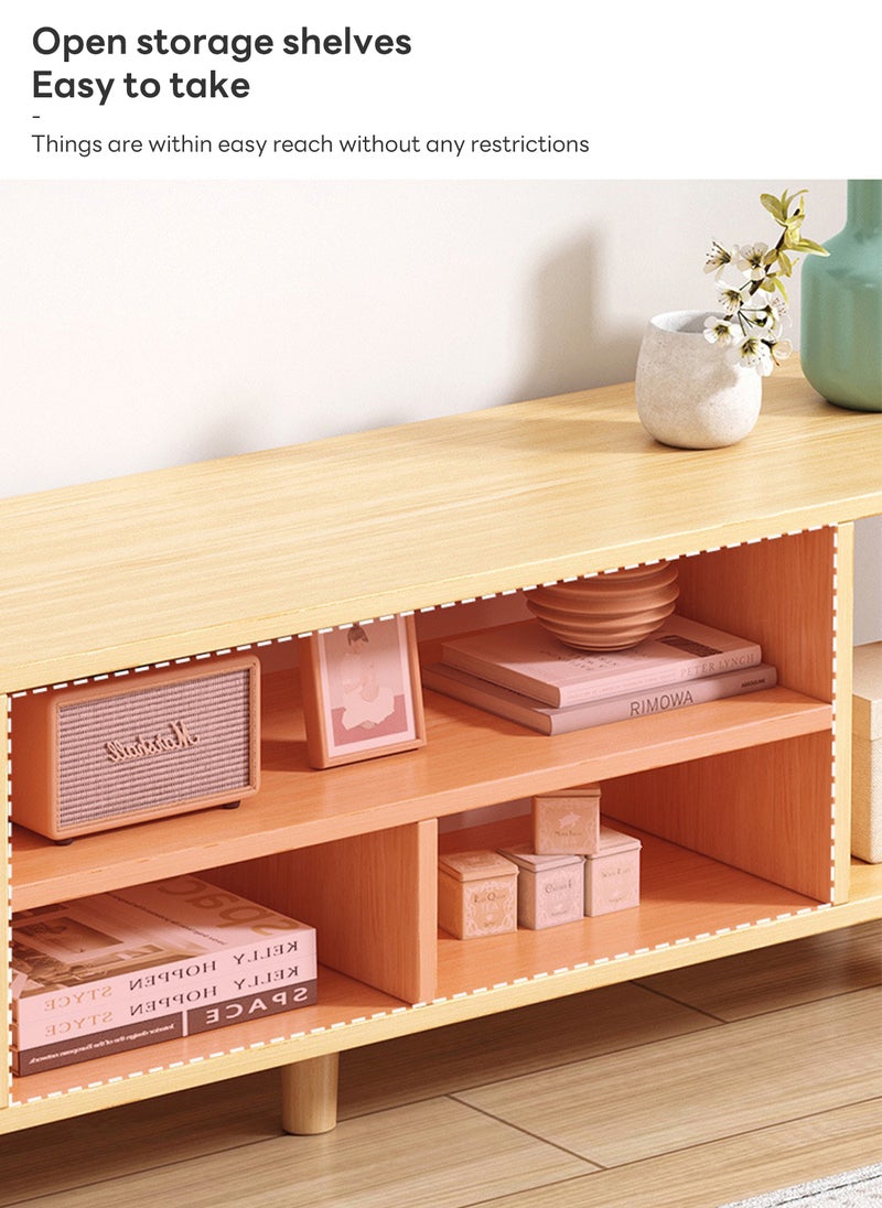Sharpdo Modern Home Tv Cabinet Coffee Table Combination Storage Cabinet 140*30*38CM  - Image 4