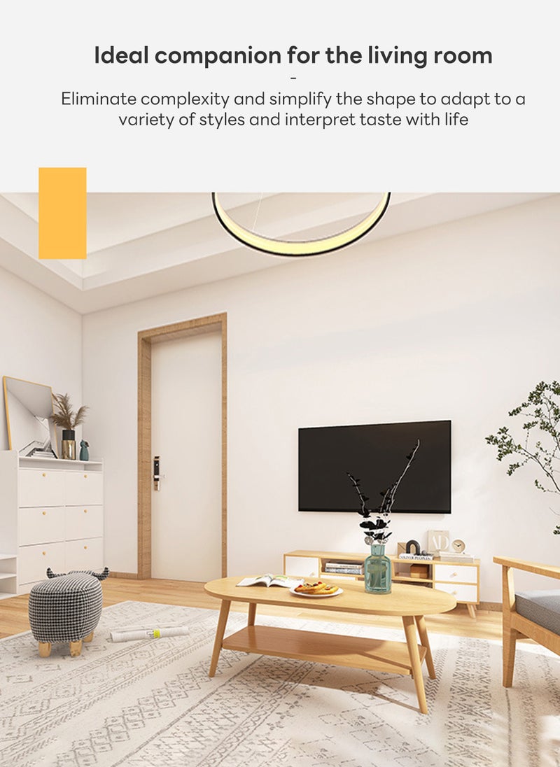 Sharpdo Modern Home Tv Cabinet Coffee Table Combination Storage Cabinet 140*30*38CM  - Image 2