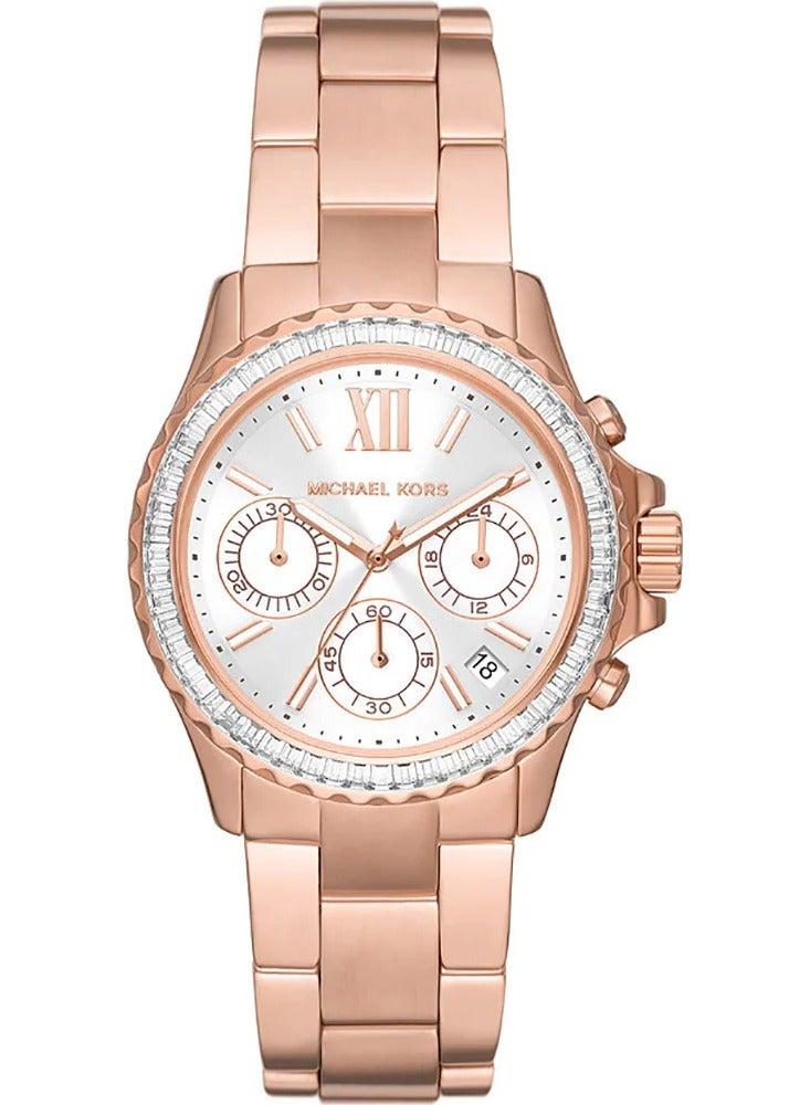 MK7213 Everest Rose Gold Toned Chronograph Women's Watch - Image 1