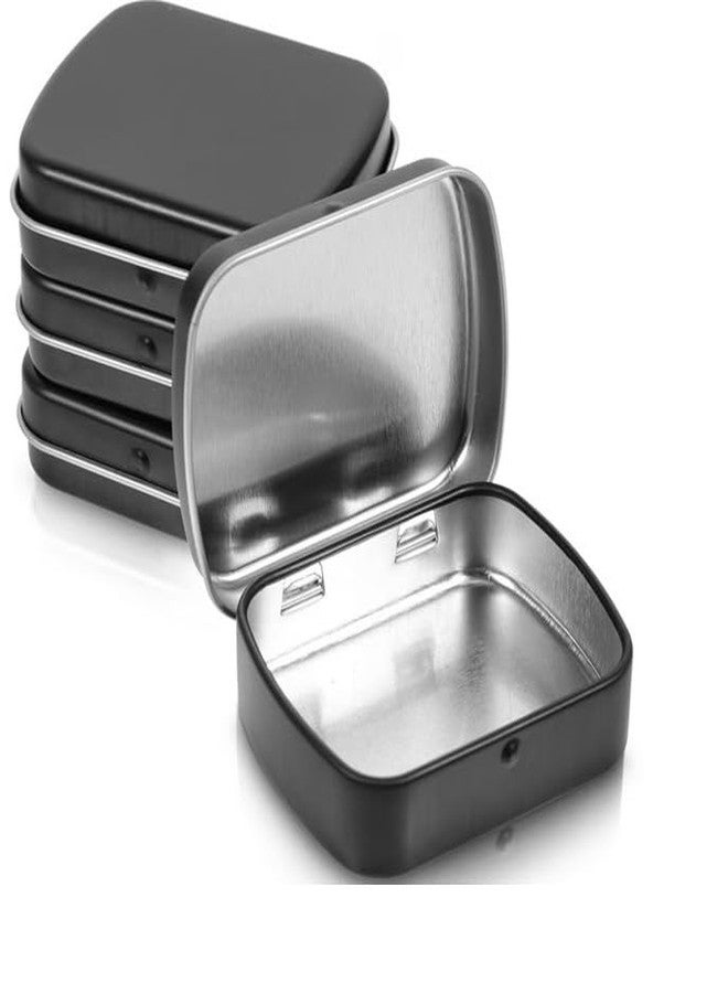 JAYCO 6 Pcs Small Metal Tin Boxes with Lids - Rectangular Mini Storage Containers for Crafts, Candies, Spices, Travel & DIY, 6x4.5x1.5cm - Image 3