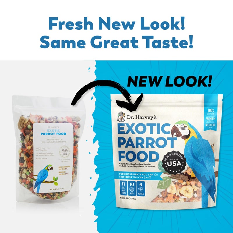 Dr. Harvey's Exotic Parrot Blend, Seedless Blend of Natural Food for Large Parrots - Image 2