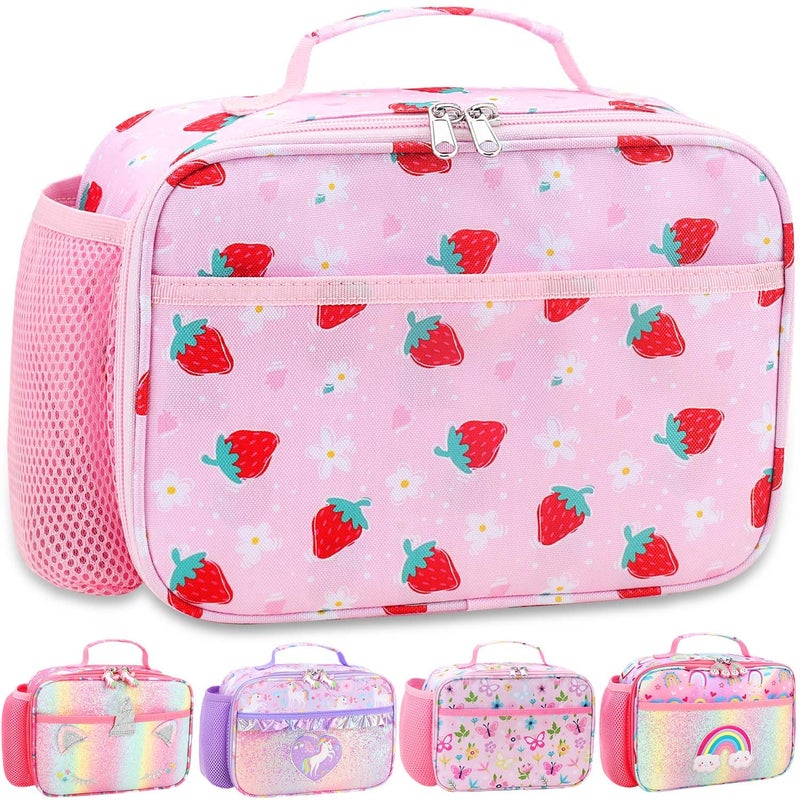 RHCPFOVR Kids Lunch Box for Girls Teens Insulated Lunch Bag Reusable Lunch Tote Kit for School Travel - Image 2