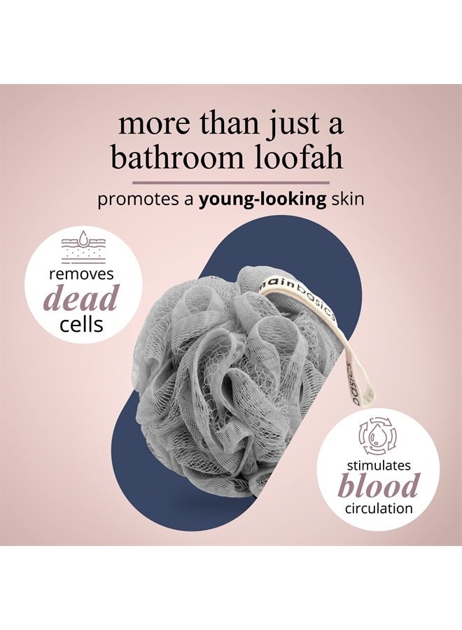 Bath Shower Loofah Sponge Pouf Body Wash Scrubber (Set of 3)