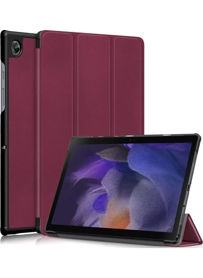 Loquat Protective Flip Cover For Samsung Galaxy Tab A8 2021 Red - Image 1
