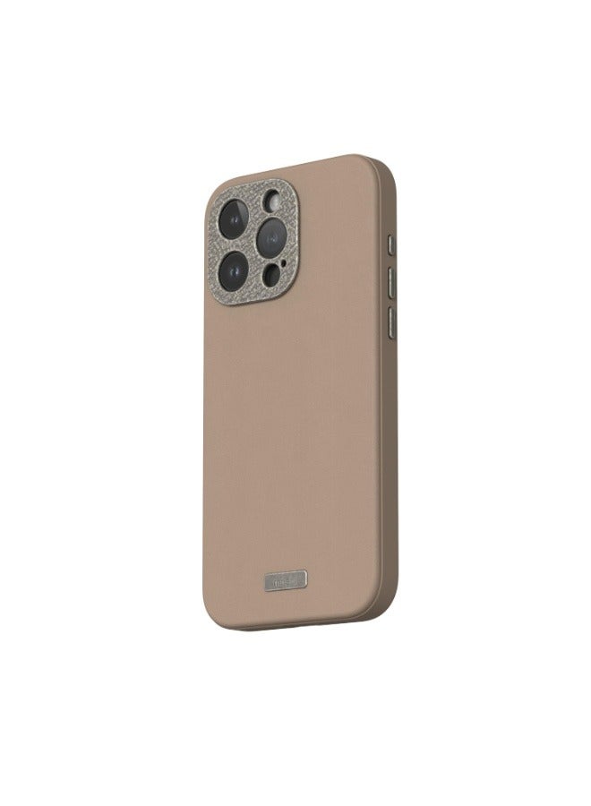 موشي جراب Napa Apple iPhone 15 Pro Max 2023 - غطاء جلدي صديق للبيئة، متوافق مع MagSafe، حماية من السقوط، إطار عدسة معدني، يدعم الشحن اللاسلكي - Image 2