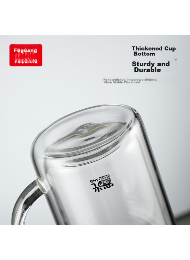 Tomimitsu Fuguang Double-layer Glass Cup Supports Group Purchase Customization, Tea Infuser Cup, Office Cup With Handle, Large Capacity Water Cup For Men And Women, 580ml - Image 3