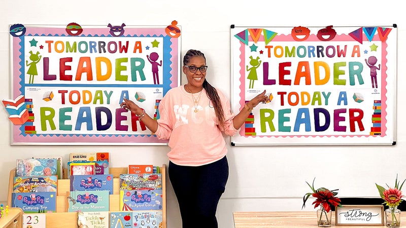 Sproutbrite Classroom Decorations - Reading Banner and Poster for Teachers - Bulletin Board and Wall Decor for Pre School, Elementary and Middle School - Image 2
