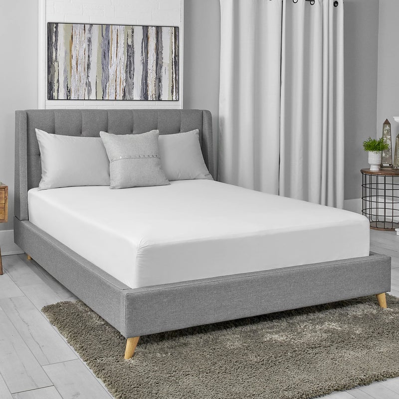 Aller-Ease AllerEase Waterproof Mattress Protector- King Size Polyester Zip Allergy Protection Waterproof Quiet Cover - Image 2