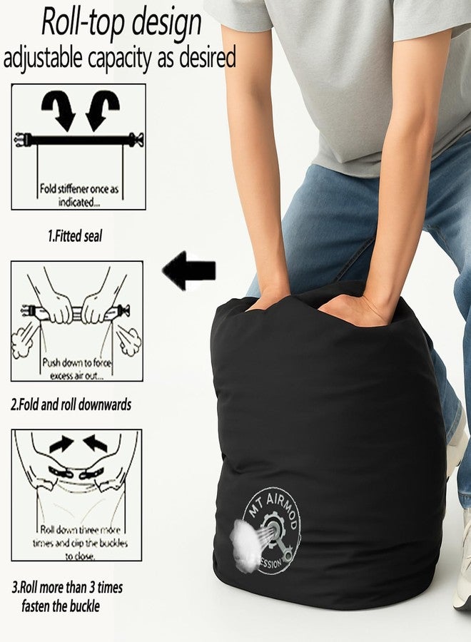 MT 70D eVac Compression Sack 38L – Ultralight Waterproof Dry Bag with Air Valve | Roll Top Floating Stuff Sack for Camping, Hiking, Boating & Travel - Image 3