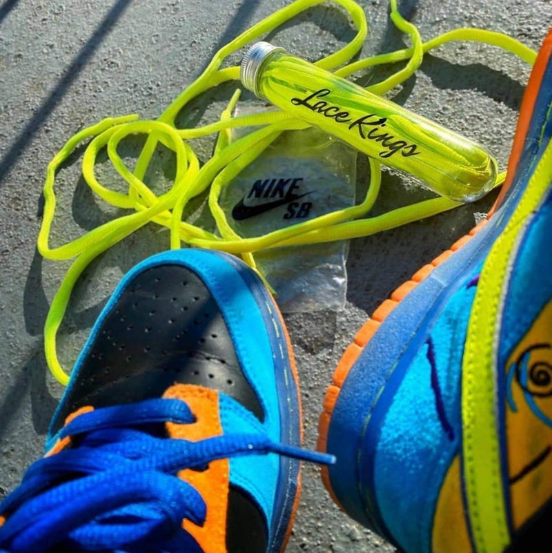 Lace Kings Oval Shoelaces (Neon Yellow - 27in) - Image 4
