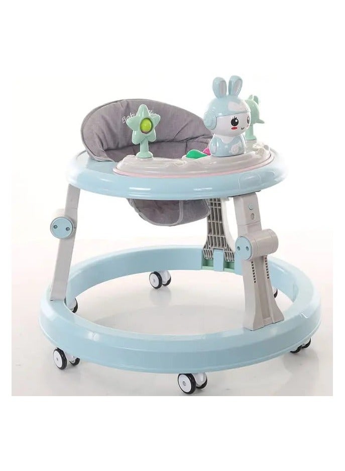 Pikkaboo RforRabbit Roll & Learn Baby Walker-Blue - Image 3