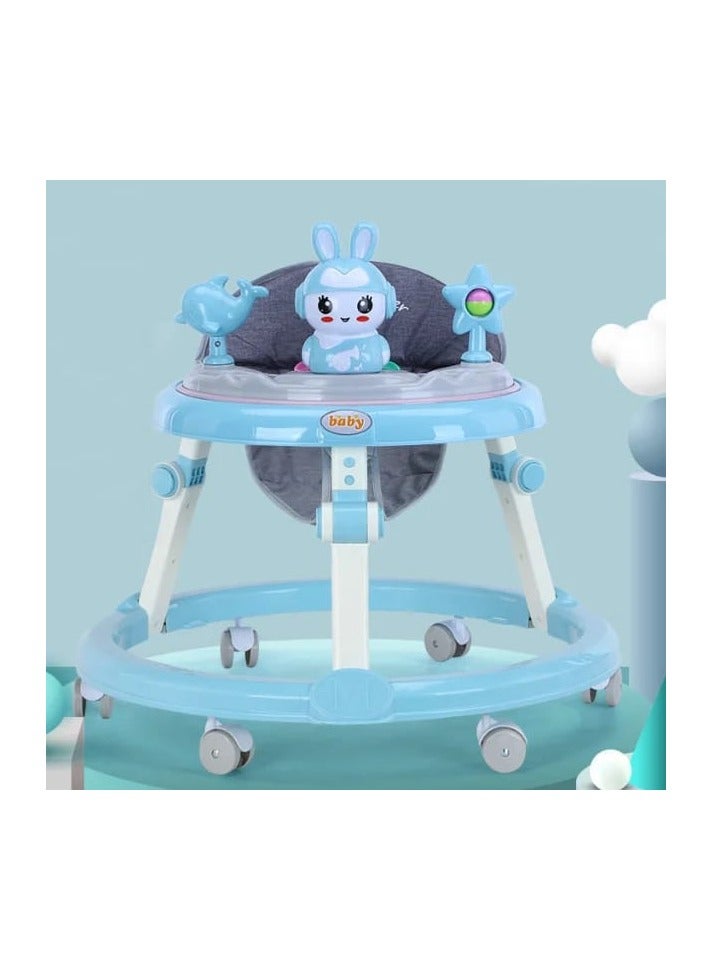 Pikkaboo RforRabbit Roll & Learn Baby Walker-Blue - Image 1
