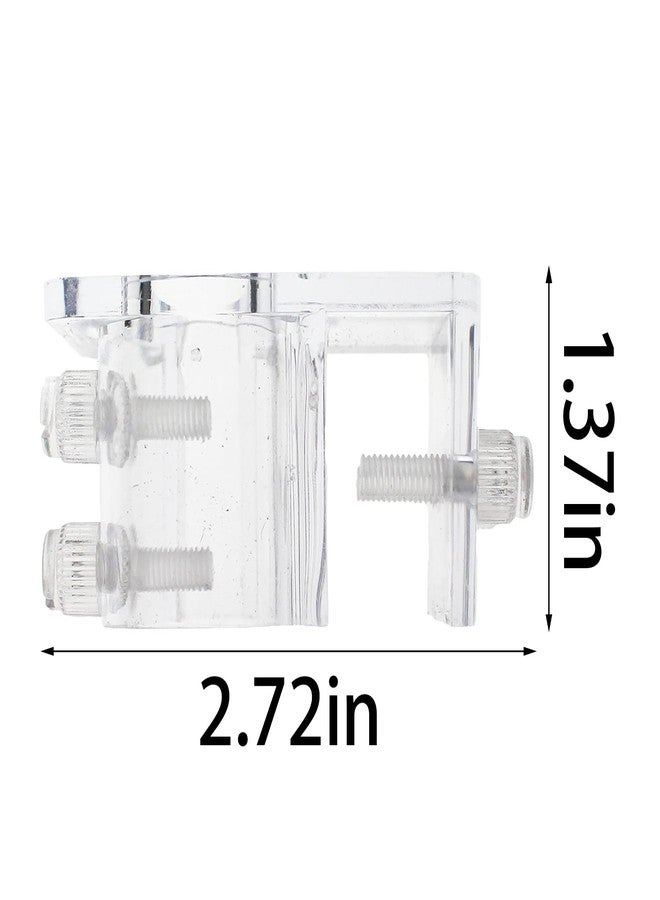TAODAN 2PCS Acrylic Aquarium Hose Retention Bracket 57x40x35mm Fish Tank Hose Fixing Clamp for Securing Pump Pipe - Image 3