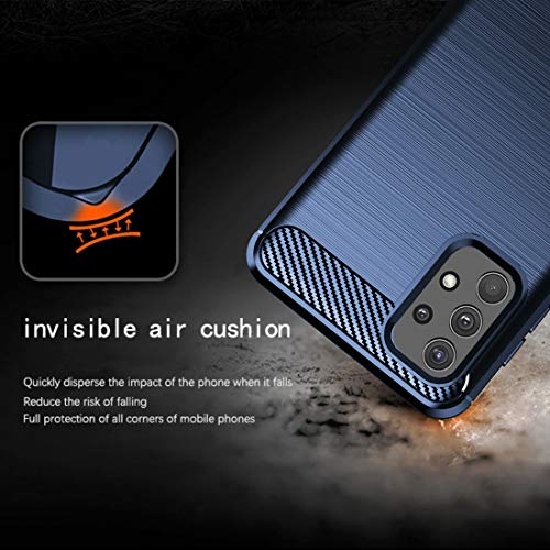 Osophter for Galaxy A32 4G Case,Samsung A32 4G Case with Screen Protector Shock-Absorption Flexible TPU Rubber Protective Cell Phone Cover for Samsung Galaxy A32 4G 6.4"(Navy Blue) - Image 5