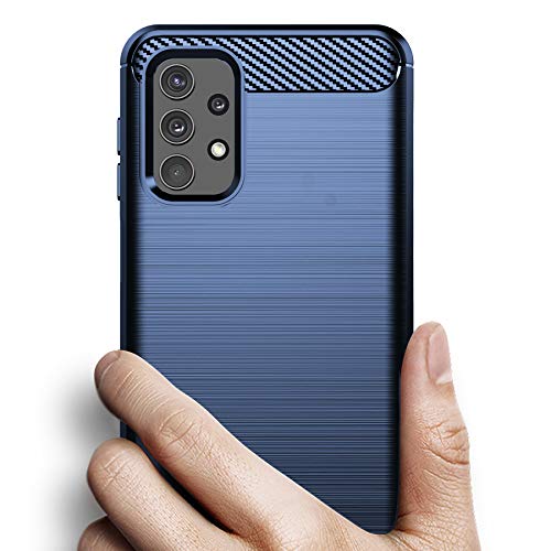 Osophter for Galaxy A32 4G Case,Samsung A32 4G Case with Screen Protector Shock-Absorption Flexible TPU Rubber Protective Cell Phone Cover for Samsung Galaxy A32 4G 6.4"(Navy Blue) - Image 3