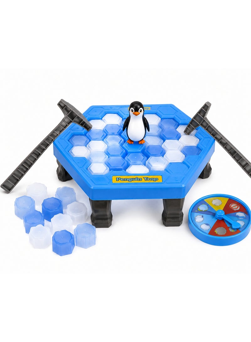 Penguin Trap Game for Kids, Ice Block Breaking Board Game with Hammers and Spinner, Fun Interactive Strategy Family Game for Kids and Friends - Image 2