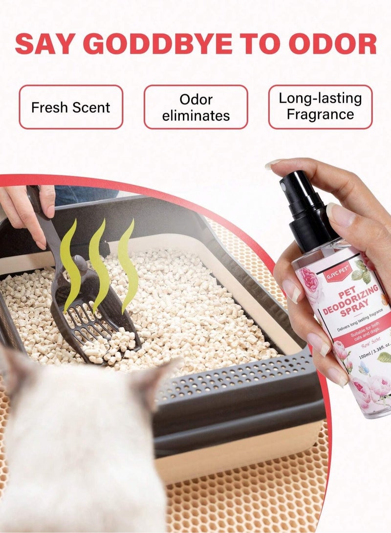 Generic fresh and odor-free with Cat Litter & Pet Deodorizing Spray, specially formulated to eliminate unpleasant smells from litter boxes and pet areas. Made with natural, pet-safe ingredients, this spray is perfect for daily use without harming your furry friends. - Image 5
