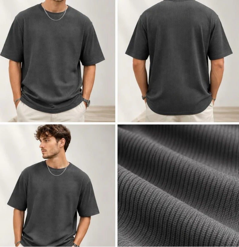 Men’s Light Black Mesh T-Shirt