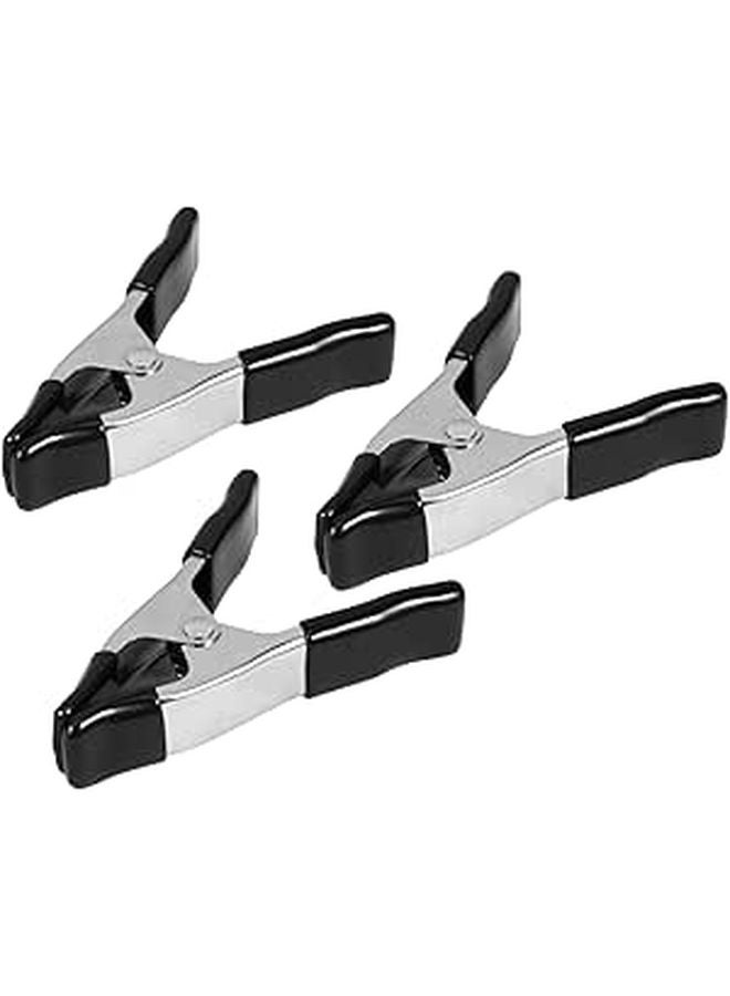 Heavy Duty Spring Clamps 3 Pack for Photography Woodworking Crafts Backdrop Stands - Image 1