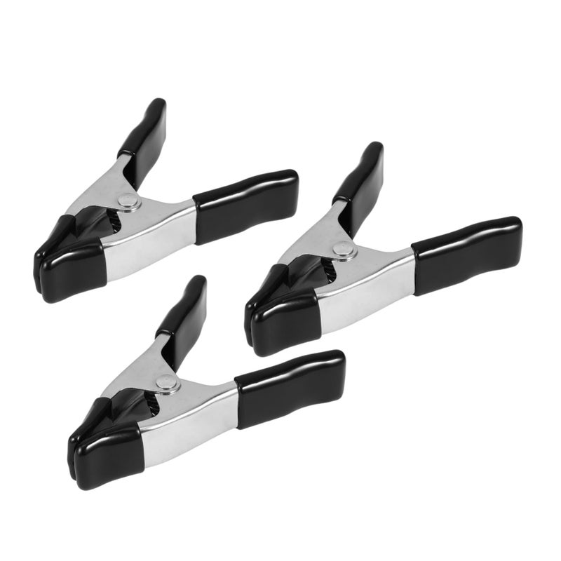 Heavy Duty Spring Clamps 3 Pack for Photography Woodworking Crafts Backdrop Stands - Image 2