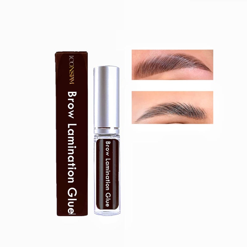 ICONSIAM Brow Lamination Glue Brow Fix Gel Clear Eyebrow Lift Glue Tools Professional Brow Lifting Strong Eye Brow Perm Adhesive Easy to Use WaterBased More than 50 Applications