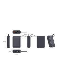 iOsuite Mini size Power Bank 20,000 mAh PD 22.5W Fast Charging with Type C cable and Lightning cable and (2 Ports) 1*USB-C & 1*USB-A - Grey - T180LF  - Image 4