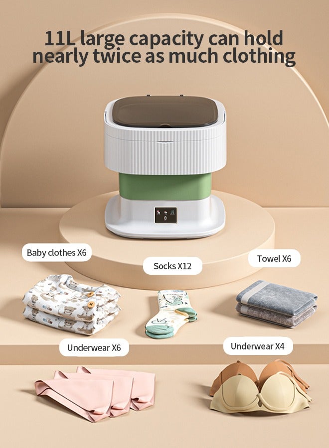 Snooe Folding Automatic Water Refill Shoes Washing Machine Portable Turbine Washer - Image 5