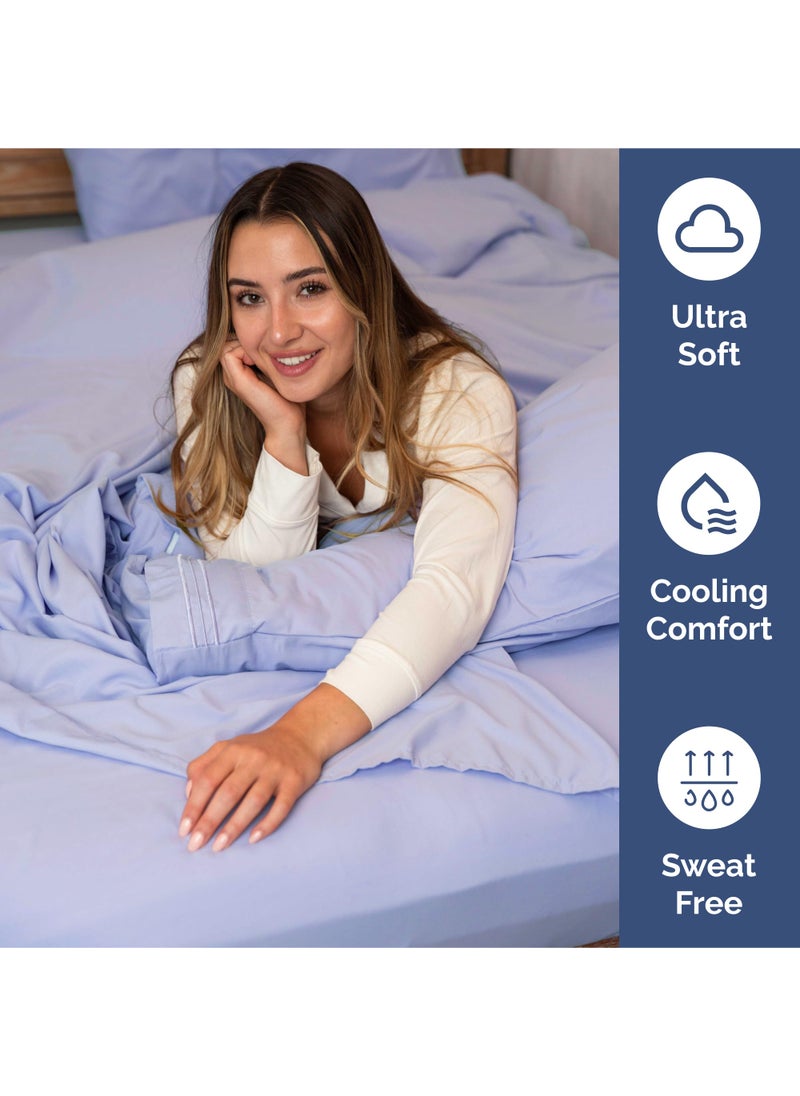 Extra Deep King Sheet Set - 6 Piece Breathable & Cooling Sheets - Hotel Luxury Bed Sheets Set - Easy & Secure Fit - Soft  Wrinkle Free & Comfy Sheets Set - Lavender Sheet Set with Extra Deep Pockets