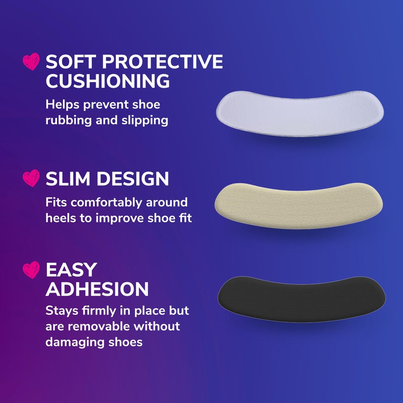 Dr. Scholl's® Love Your Heels & Flats Heel Liner Cushions, Helps Prevent Uncomfortable Shoe Rubbing at The Heel and Helps Prevent Shoe Slipping for Shoes That are Too Big, 3 Pair - Image 5