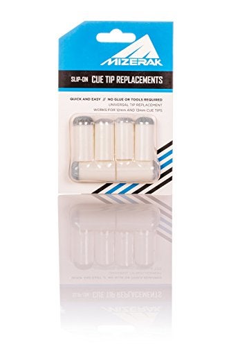 Mizerak Slip-On Cue Tips – 12mm & 13mm Pool Cue Tip Replacements – Universal Fit, No Glue Needed – Instant Fix for Worn Tips - Image 5
