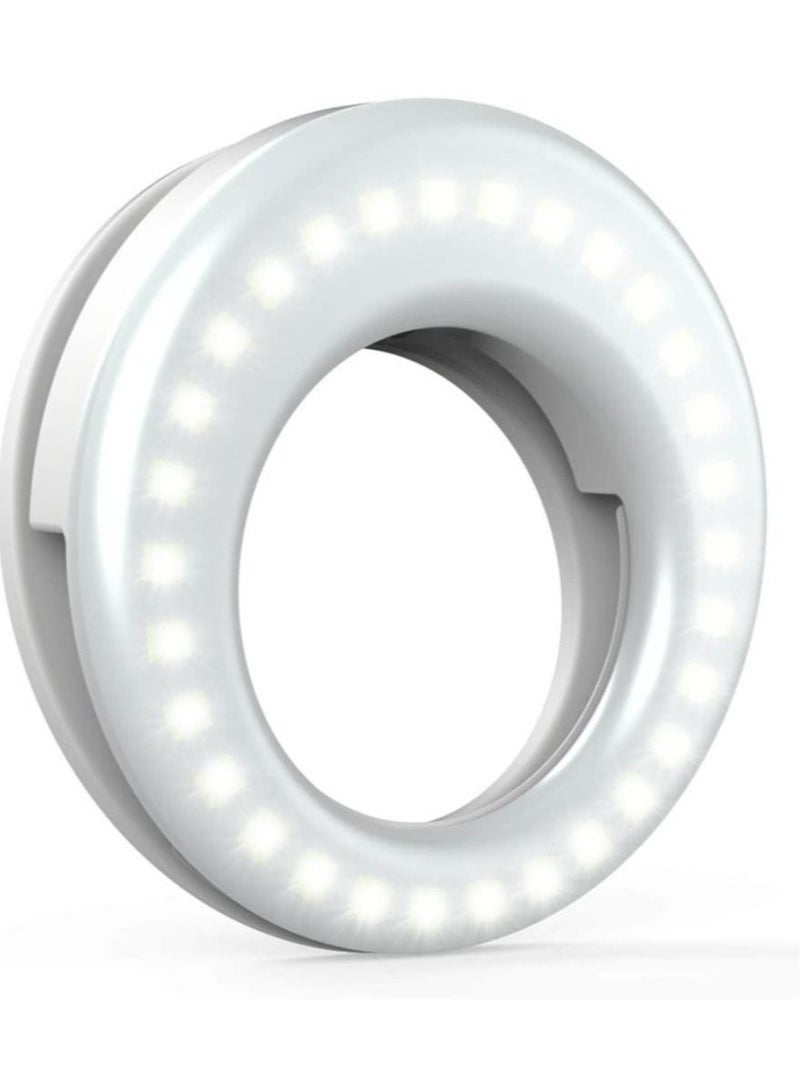Selfie Ring Lights LED Circle  Cell Phone Laptop Camera Photography Video Lighting Clip On Rechargeable - Image 1