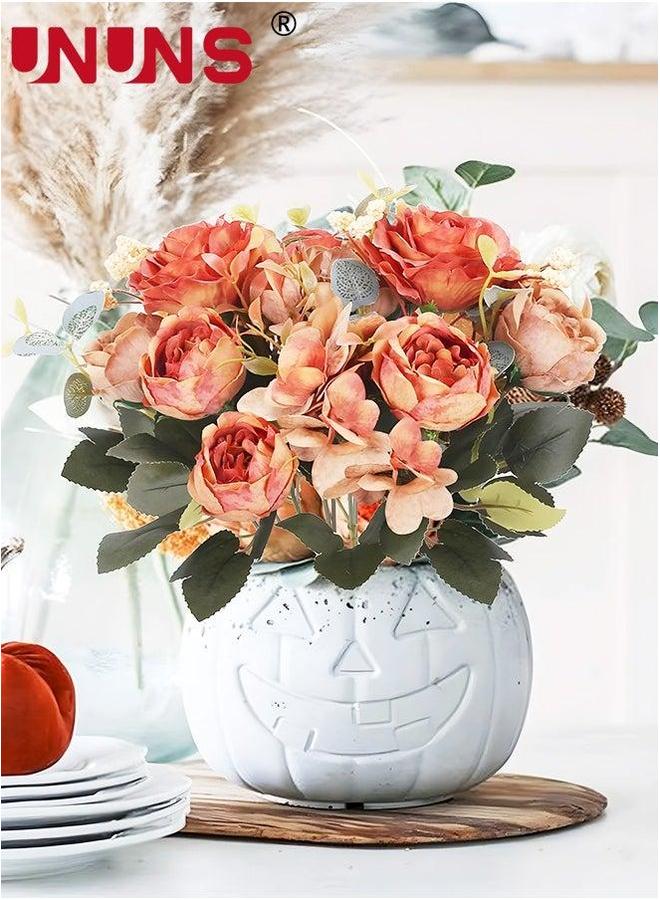 UNUNS Artificial Peony Flowers,2 Packs Vintage Silk Flowers For Home Office Wedding Decor - Image 3