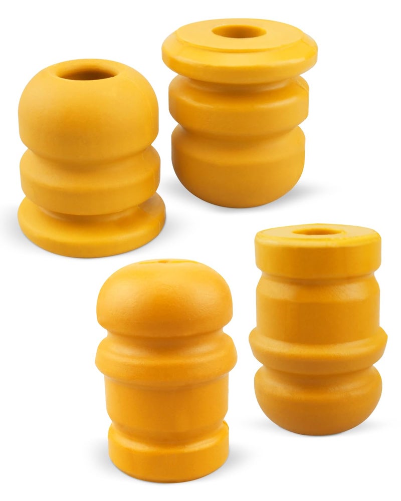 JUWEVAZU 2 Pair Front and Rear Bump Stops Fit for Jeep Wrangler JK 20072018 Upper Suspension Jounce Control Arm Bumpers Replace 52060423AB 52060428AB