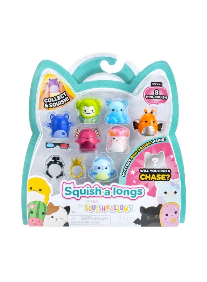 Squishmallows Squish-A-Longs By Squishmallows 8 Pack (Style 2- W2) - (8) 1” Mini-Squish With (2) Accessories, (1) Ring, And A Collector’S Guide - Collect, Trade, & Play - Image 5