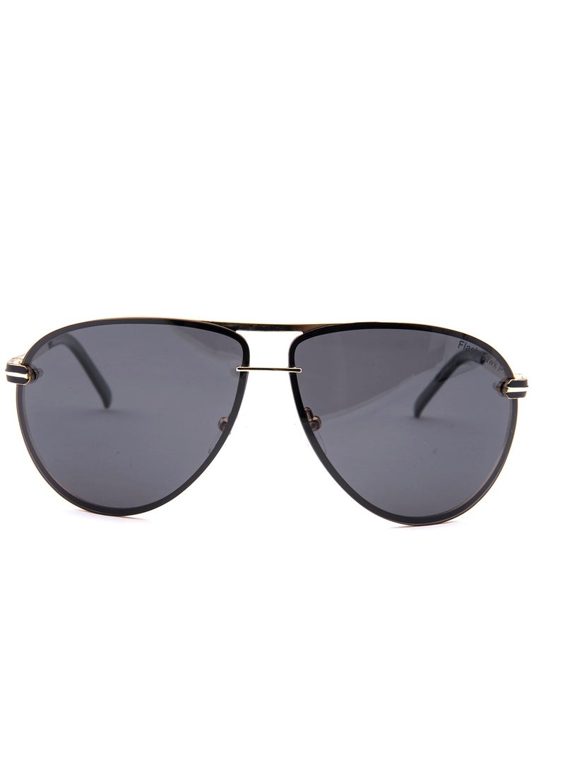 Flash Hawk New Tac Polarized Sunglasses Aviator Frame White Copper Unisex Sunglasses  - Image 1