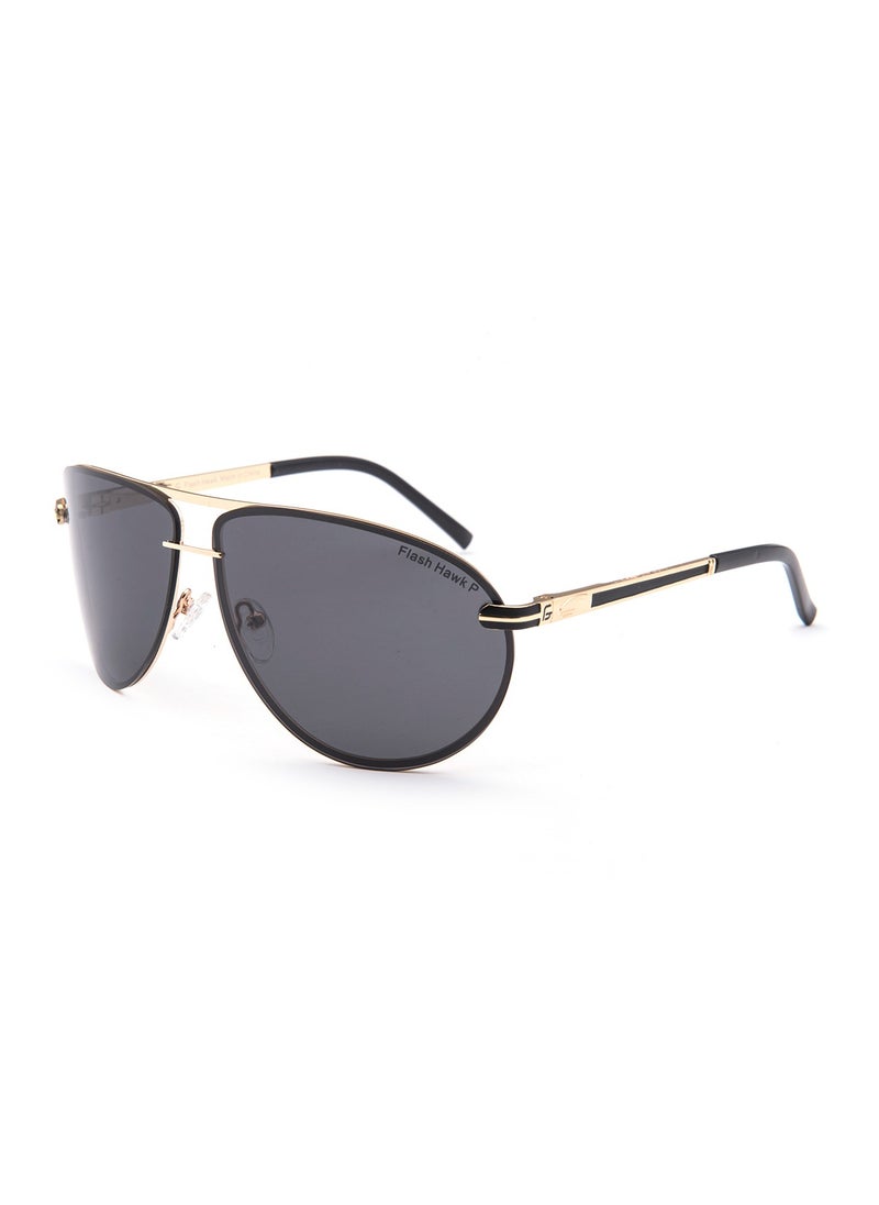 Flash Hawk New Tac Polarized Sunglasses Aviator Frame White Copper Unisex Sunglasses  - Image 3
