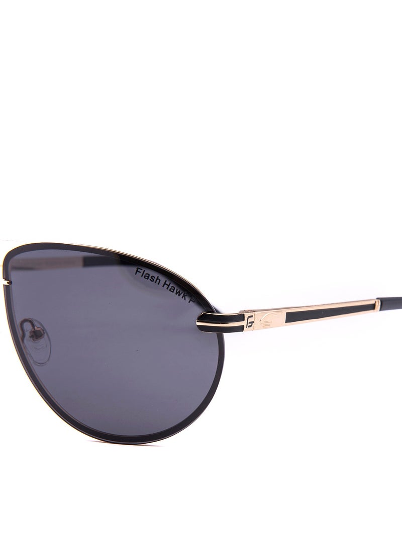 Flash Hawk New Tac Polarized Sunglasses Aviator Frame White Copper Unisex Sunglasses  - Image 2