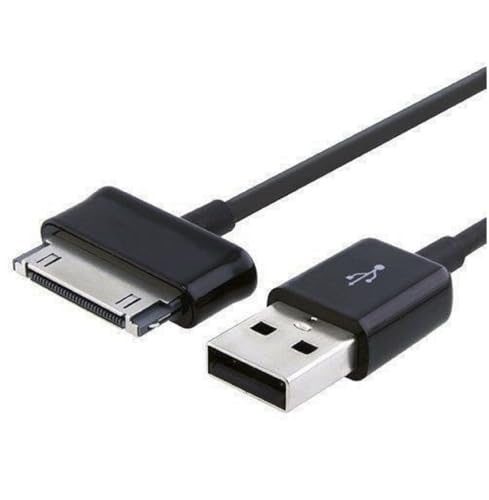 WGHWQ 30-Pin USB Charger for Samsung Galaxy Tab 2 7.0"/7.7"/8.9"/10.1" & Note 10.1 Tablet (N8000/N8013) - Black - Image 3