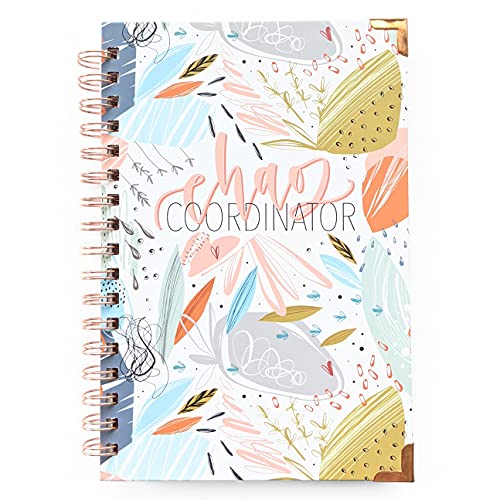 June & Lucy To Do List Notebook - Chaos Coordinator by June & Lucy (Rose Gold Spiral & Corner Protectors) - Image 1