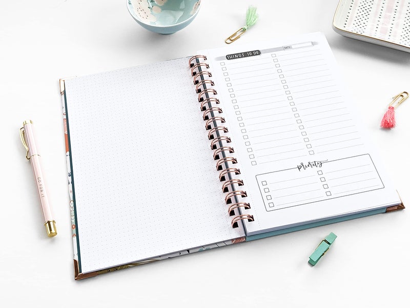June & Lucy To Do List Notebook - Chaos Coordinator by June & Lucy (Rose Gold Spiral & Corner Protectors) - Image 5