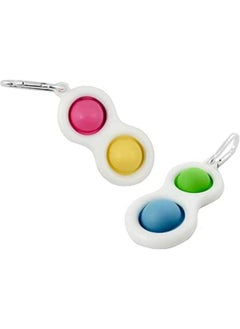 Generic Kapel pop bubble on a keychain. Pack of 2 dual pop 